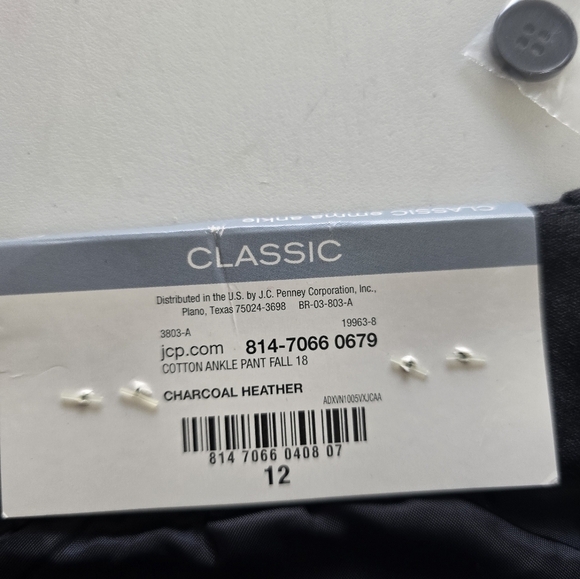 Liz Caiborne Pants Women Black Sz 12 MidRise Straight Classic Fit 36×27 … - Picture 7 of 11